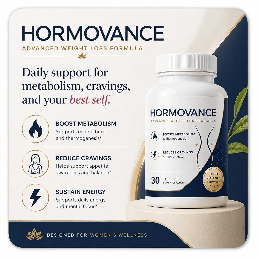 Hormovance daily support for metabolism, cravings and steady energy, designed for women's wellness